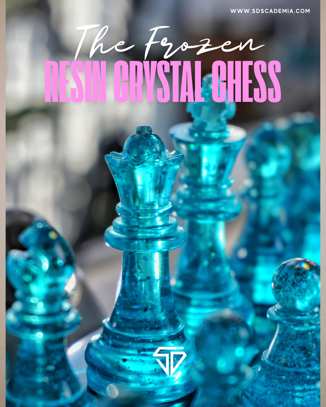 Combo -The Horizon: Resin Wall Decor & Frozen Resin Crystal Chess