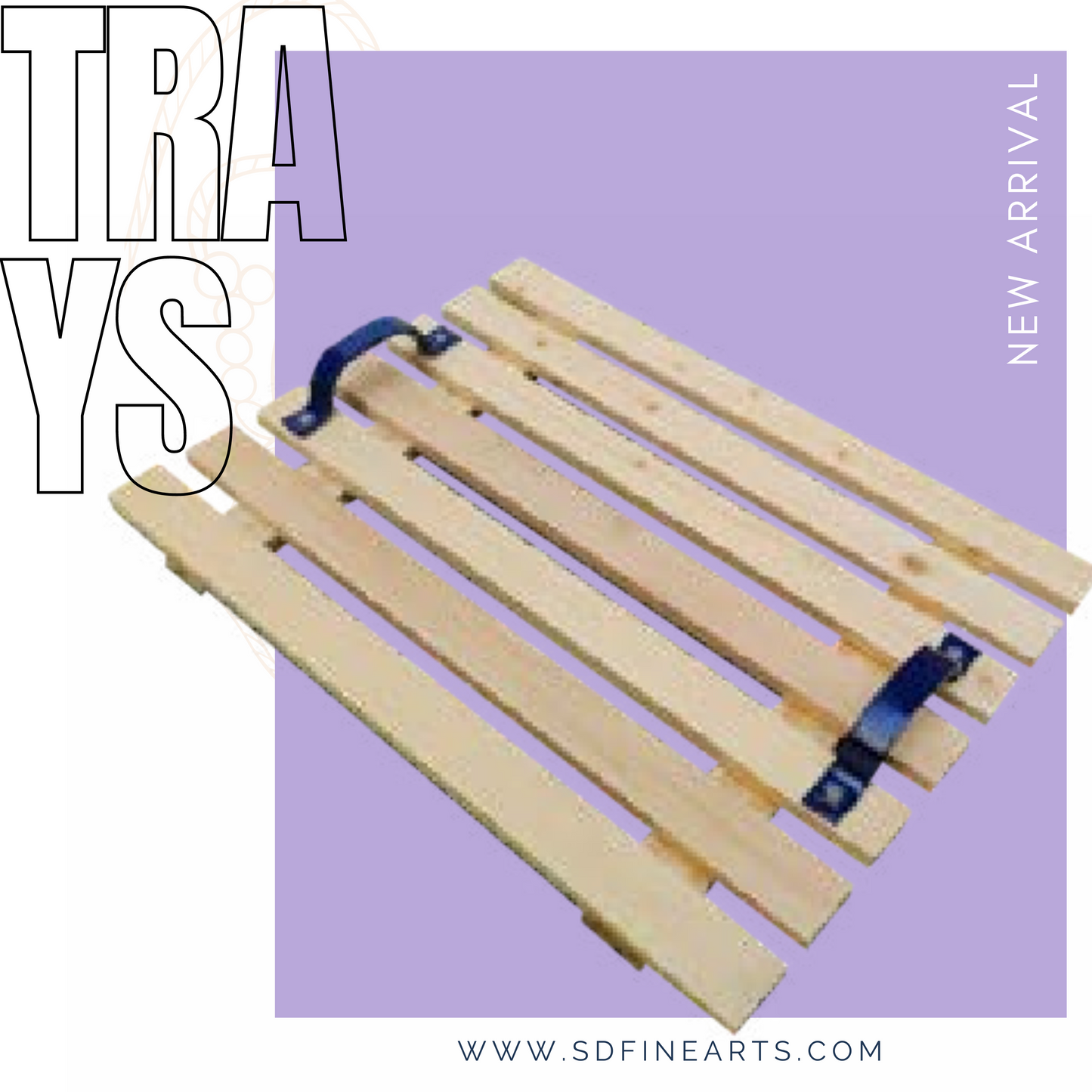 Blue Handle Tray