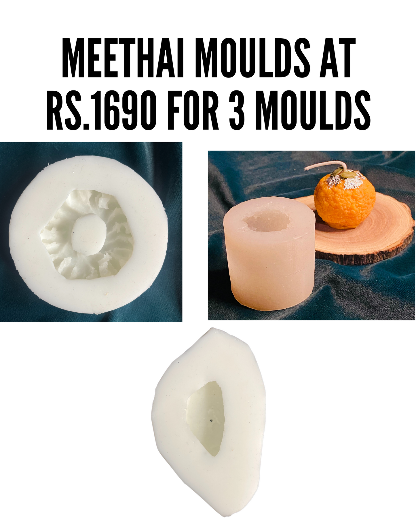 MEETHAI MOULD COMBO- 3 MOULDS