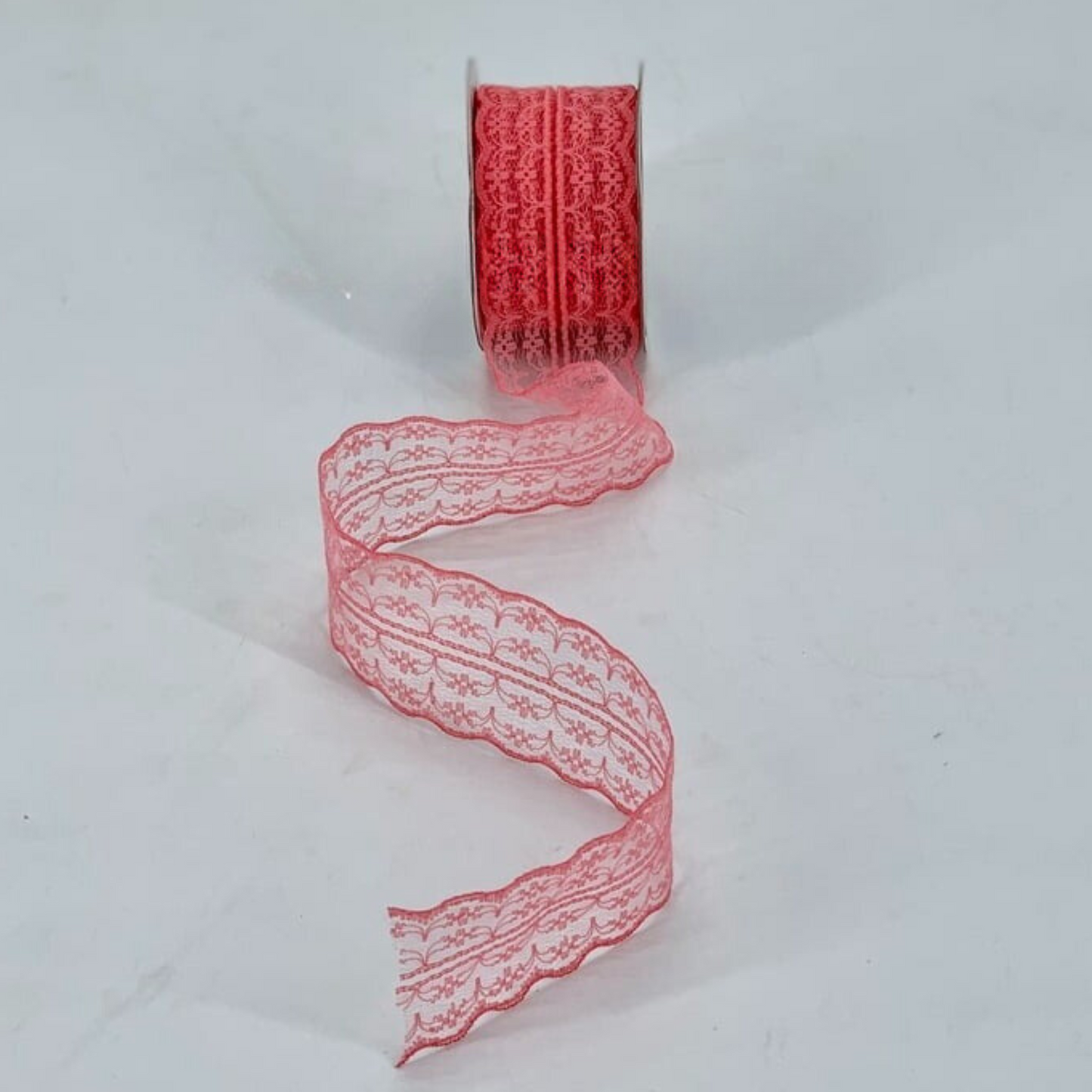 Net Lace Peach - 1 metre