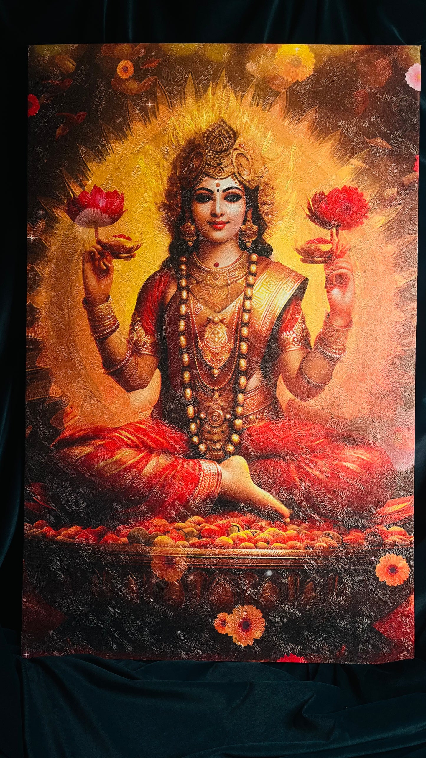 LAXMI MAA CANVAS- SET OF 5
