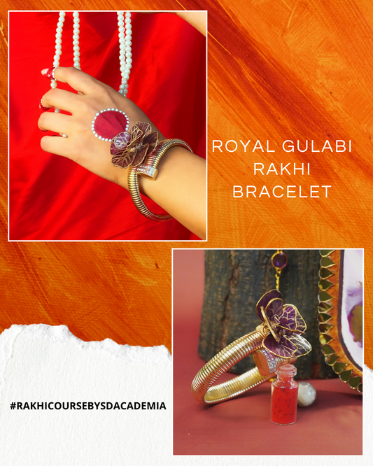 Royal Gulabi Rakhi Set DIY Kit