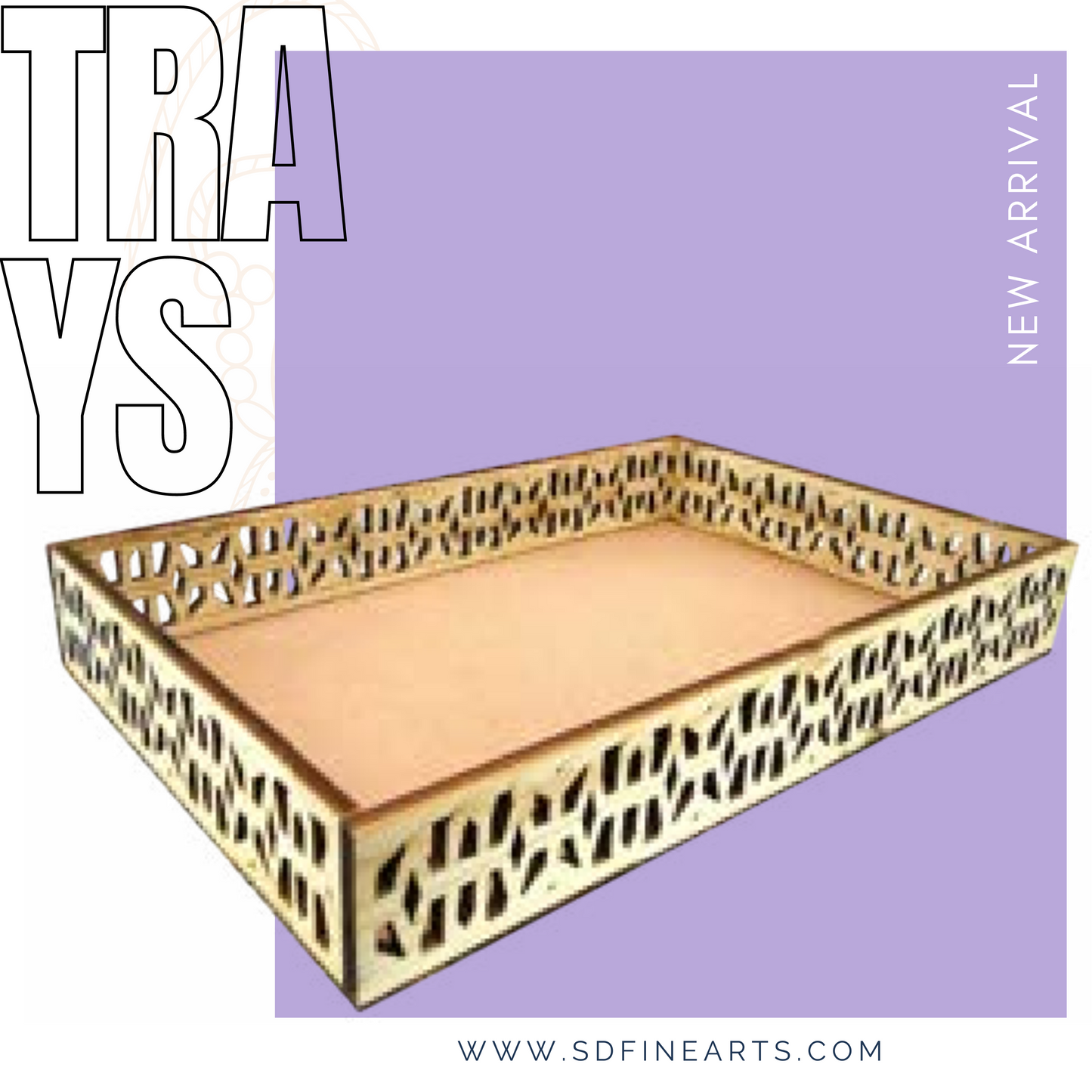 Jaali lazor Tray