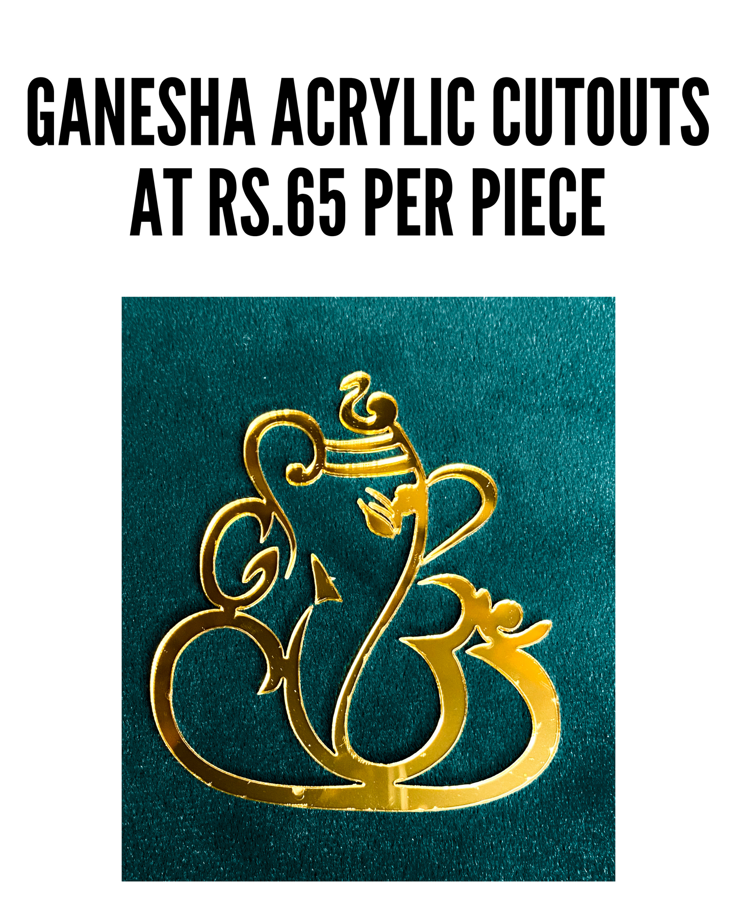 GANESHA ACRYLIC CUTOUT (SET OF 5)