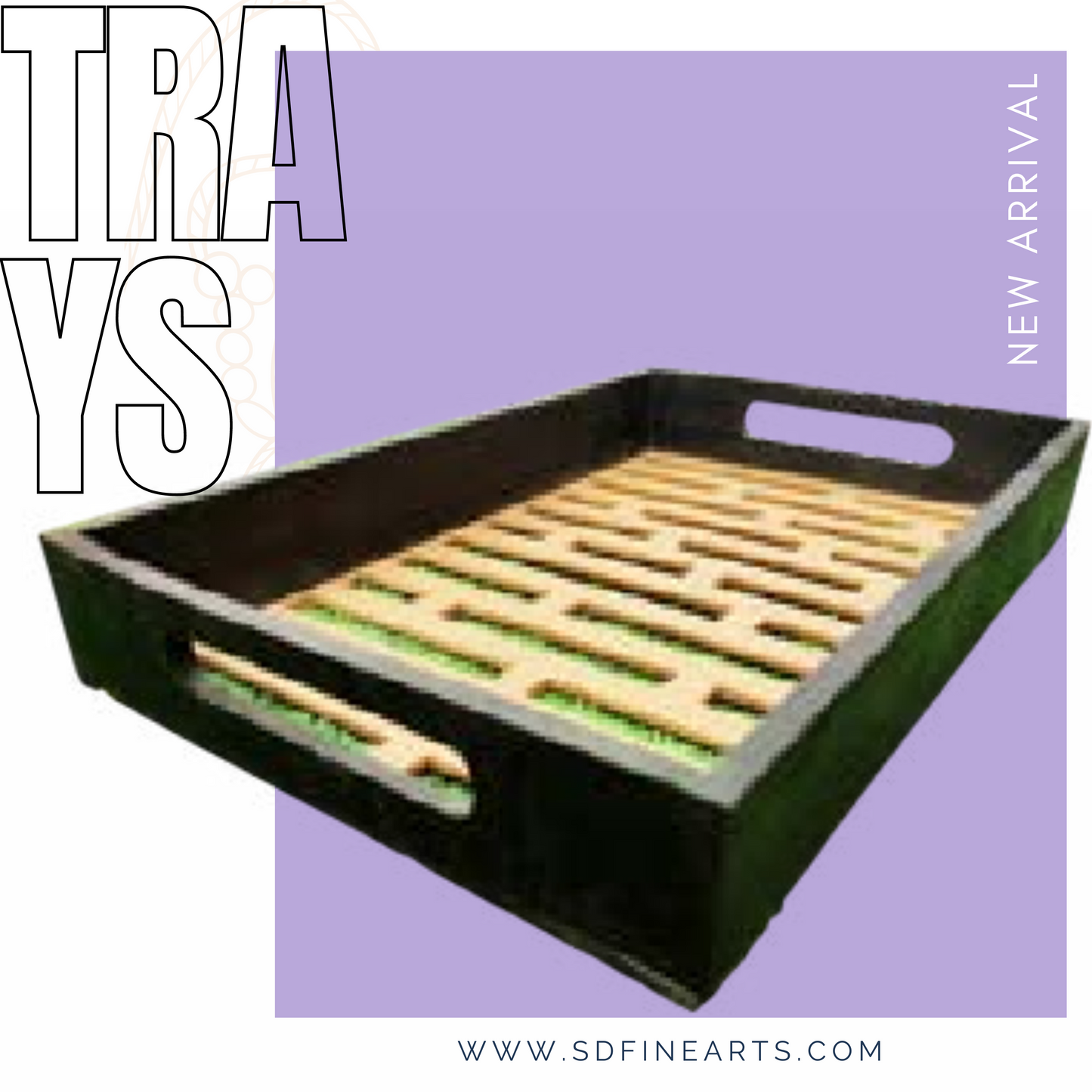 Black Designer Tray