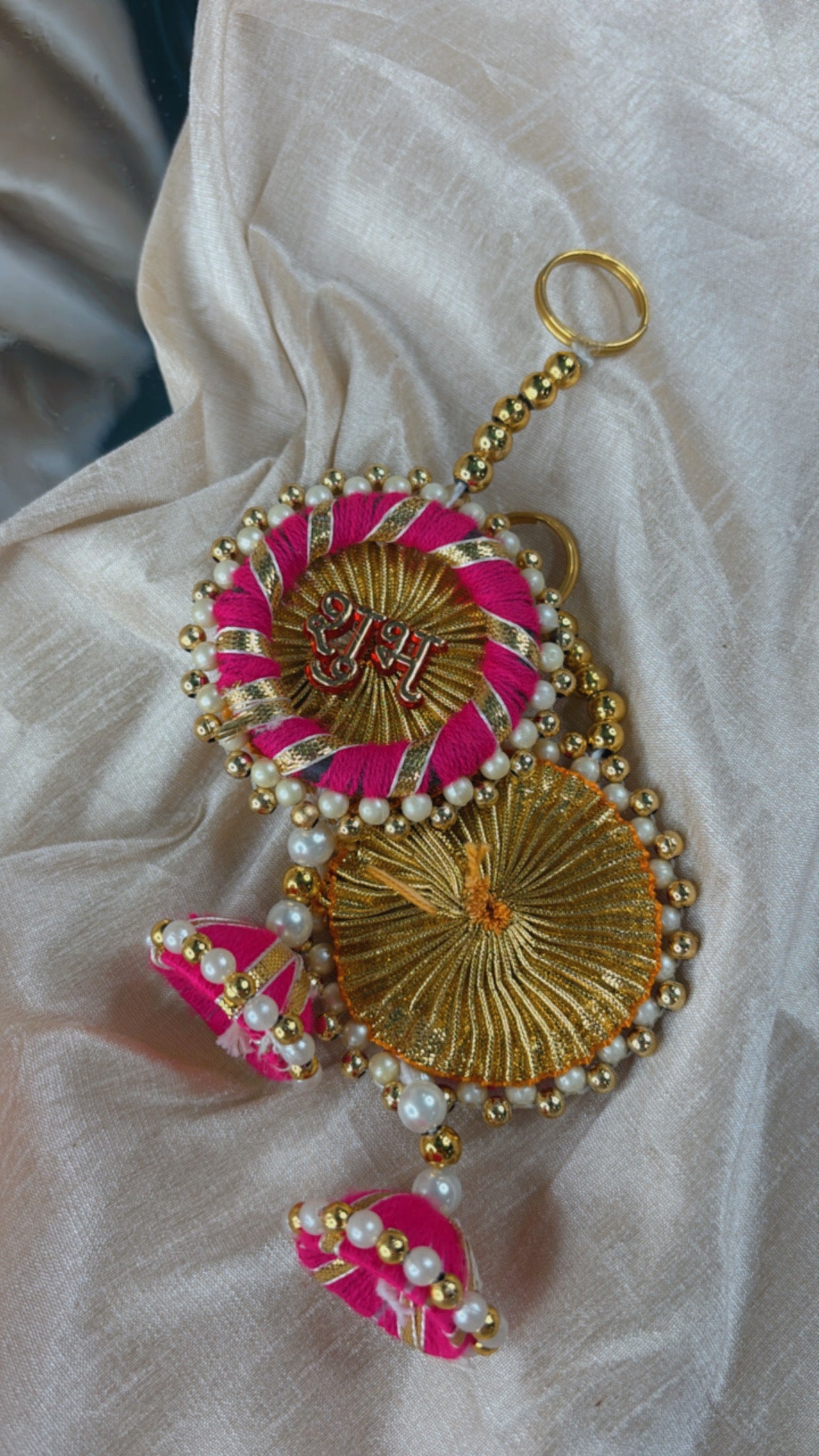 Rose Pearl - Shubh Labh Hangings - Set Of 10