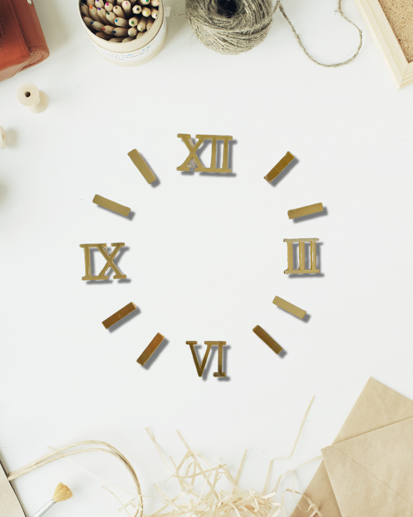 Roman Number + Dots Acrylic Cut Out