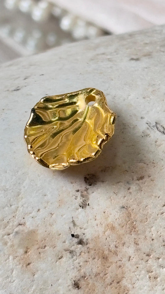 Golden Shell Charm - Set Of 5
