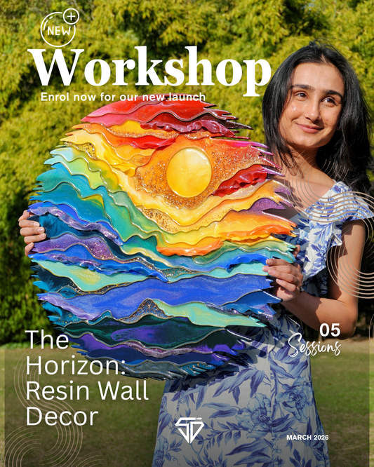 Combo -The Horizon: Resin Wall Decor & Frozen Resin Crystal Chess