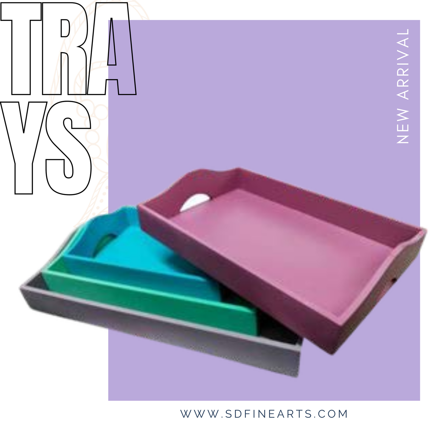 Duco Painted Tray Set