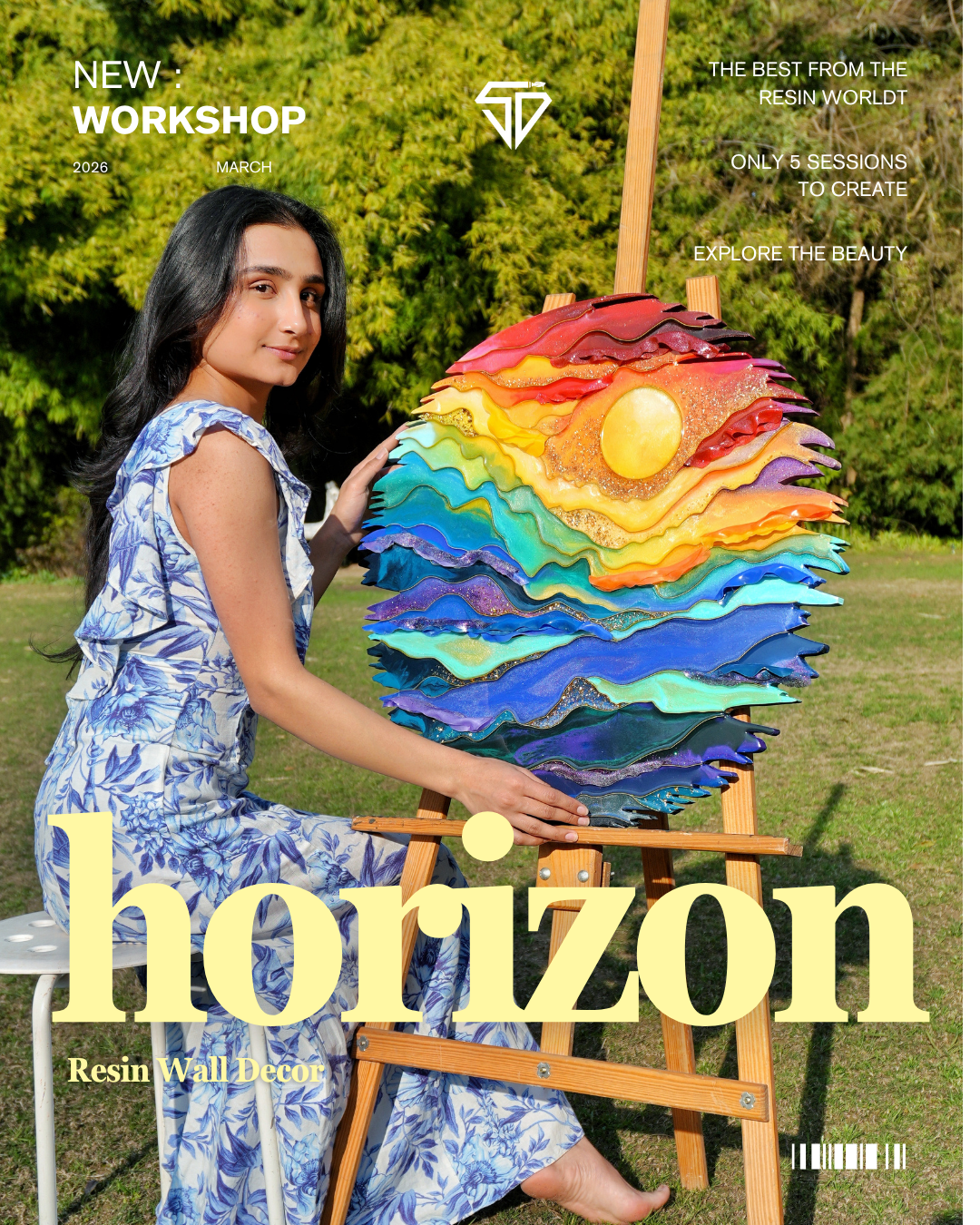 The Horizon: Resin Wall Decor