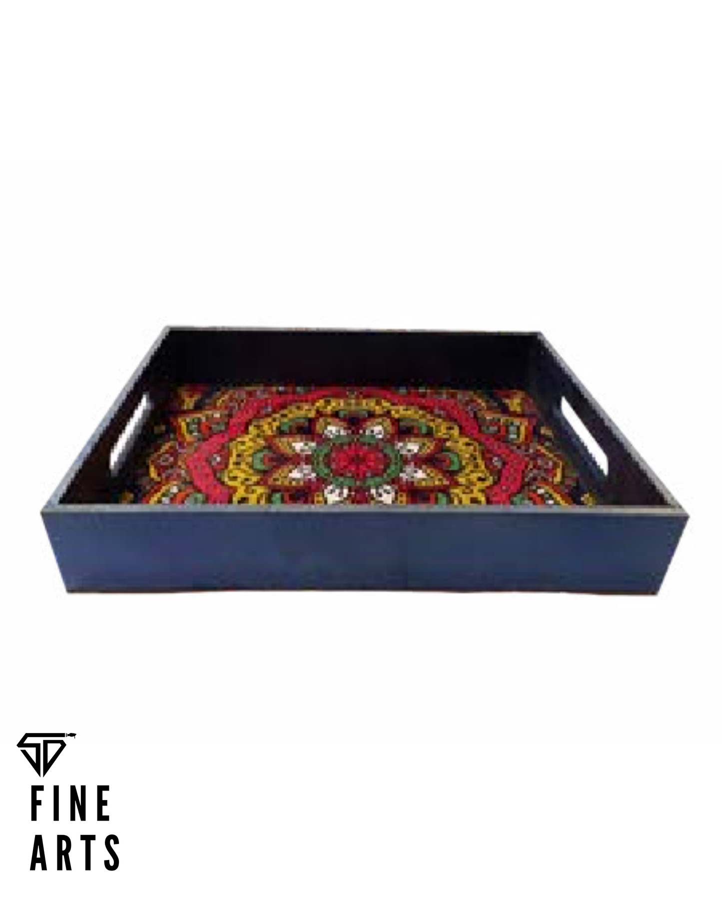 Blue Pattern Tray