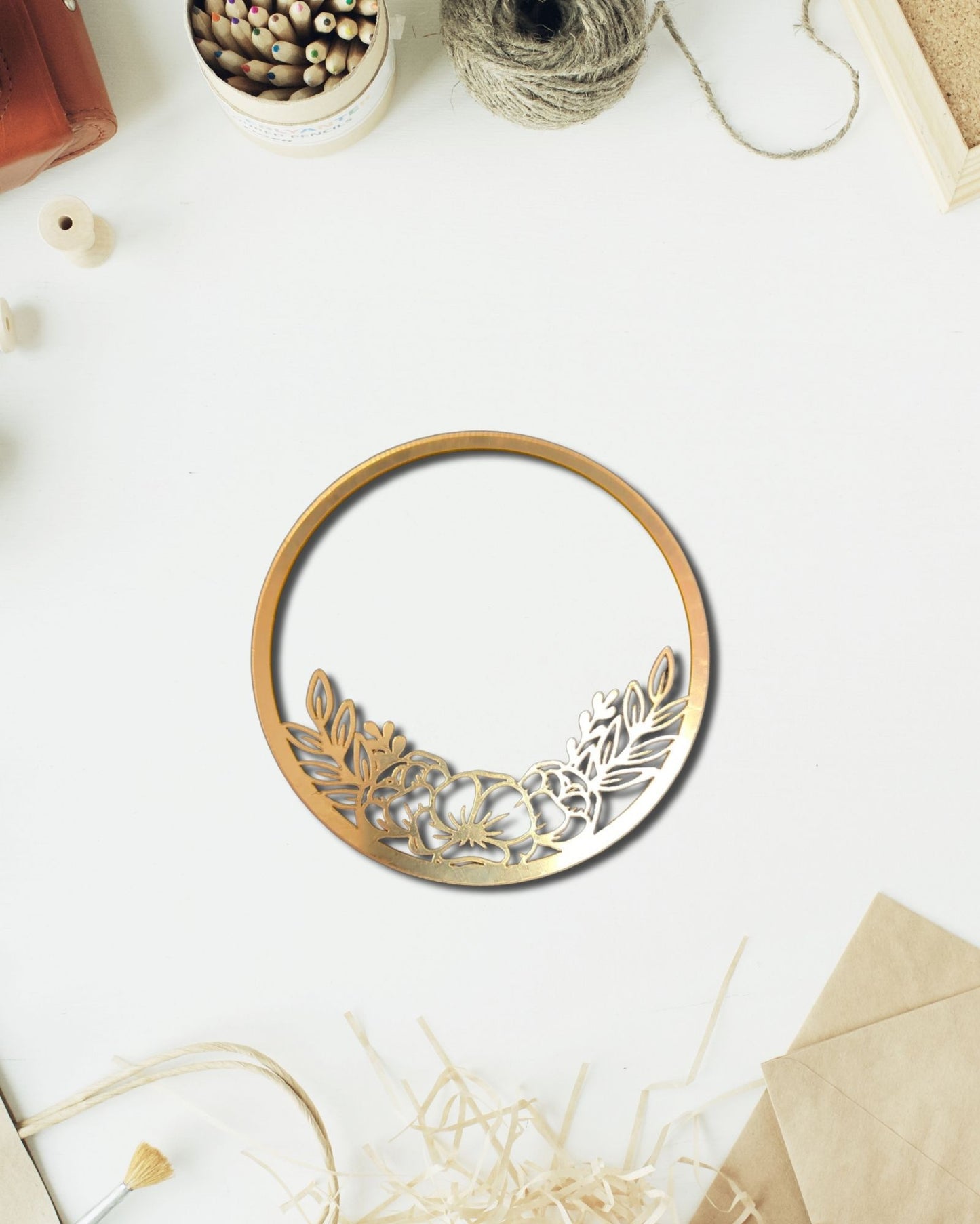 Acrylic flower ring 1