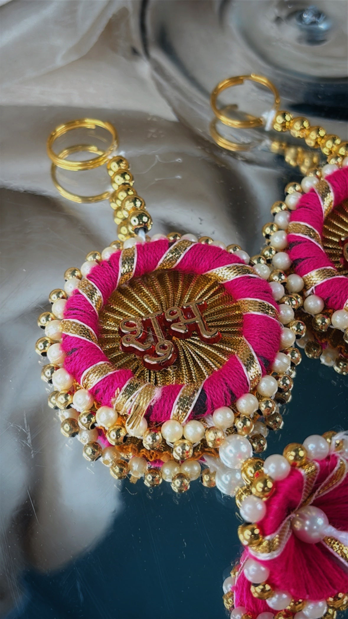 Rose Pearl - Shubh Labh Hangings - Set Of 10