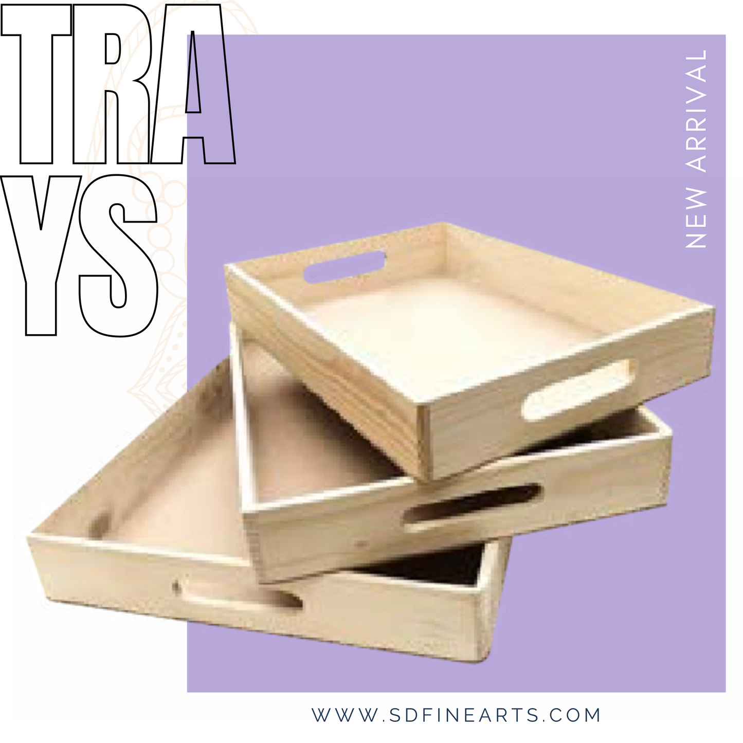 3pc Rectangle Tray Combo