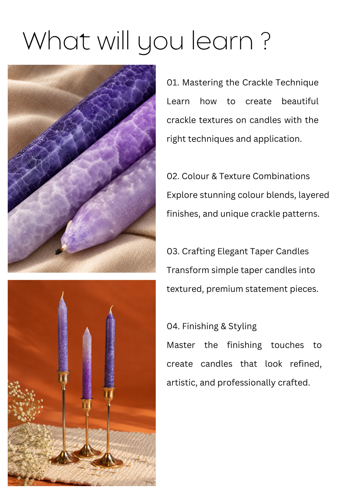 Crackle Elegance Candle DIY Kit