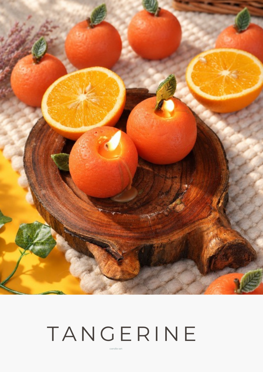 Tangerine Candle Set