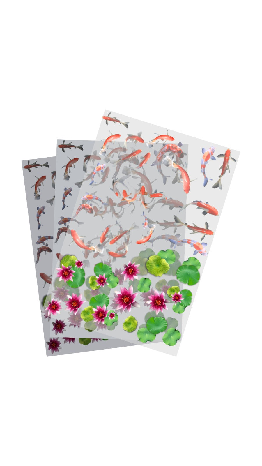 Fish & Lotus Sticker