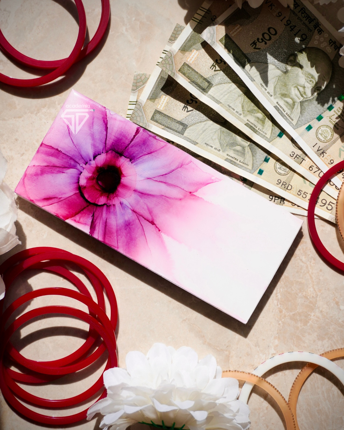 Alcohol Ink (Shagun Card) DIY Kit - Without Resin