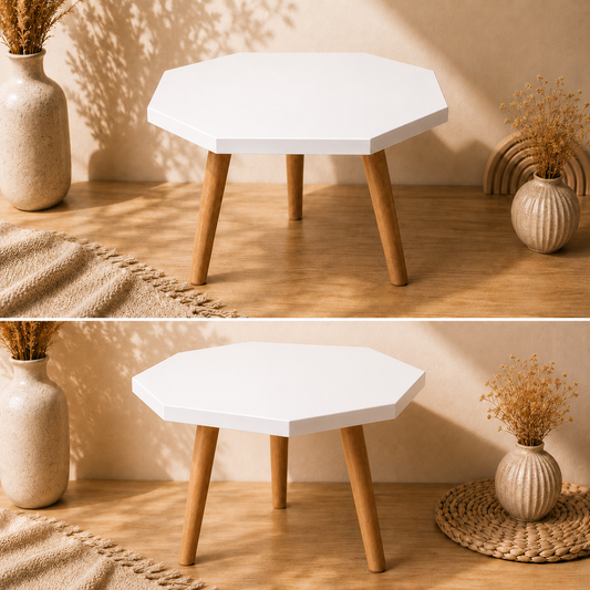 Octagon Acrylic MDF Table