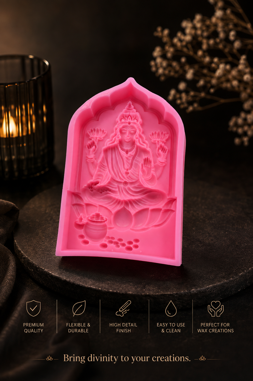 Divine Lakshmi Arch Silicone Mould (14 x 9 cm)