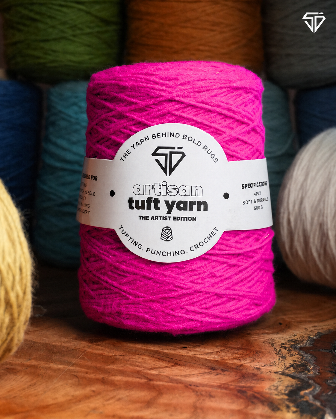 Hot Pink – 4 Ply Yarn