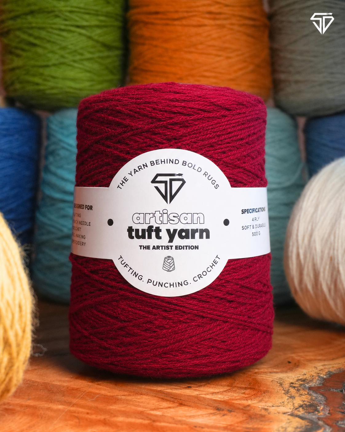 Burgundy Wine- 4 Ply Yarn