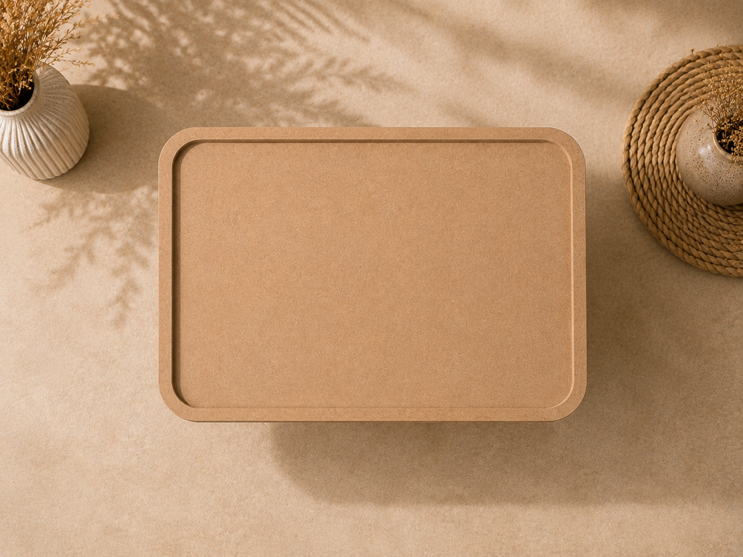 Rectangle MDF Resin Art Table with Raised Edge
