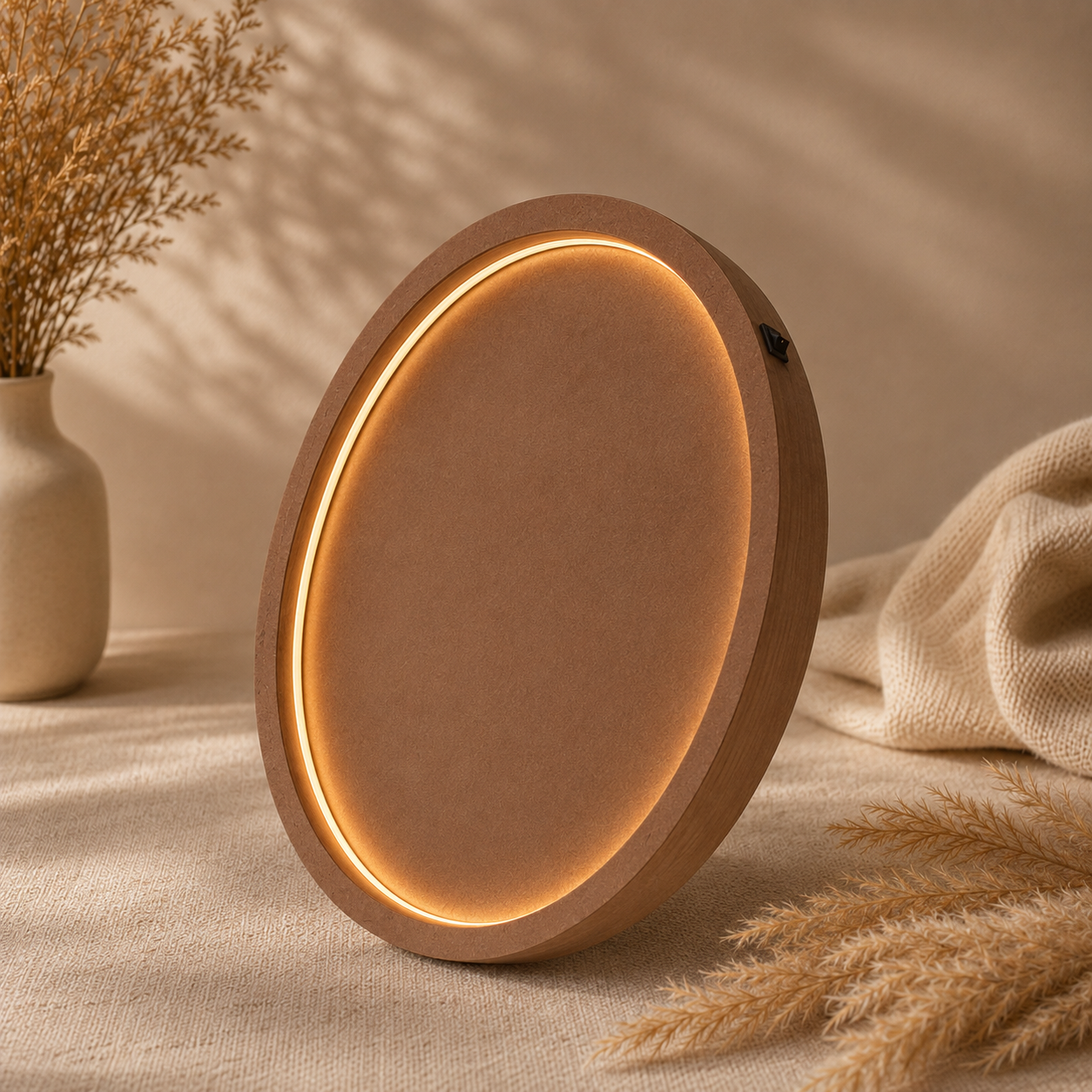 ROUND LED MDF STRUCTURE 18 INCHES (3 CELLS)