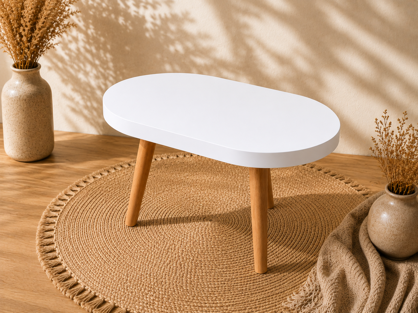 Oval Acrylic MDF Table