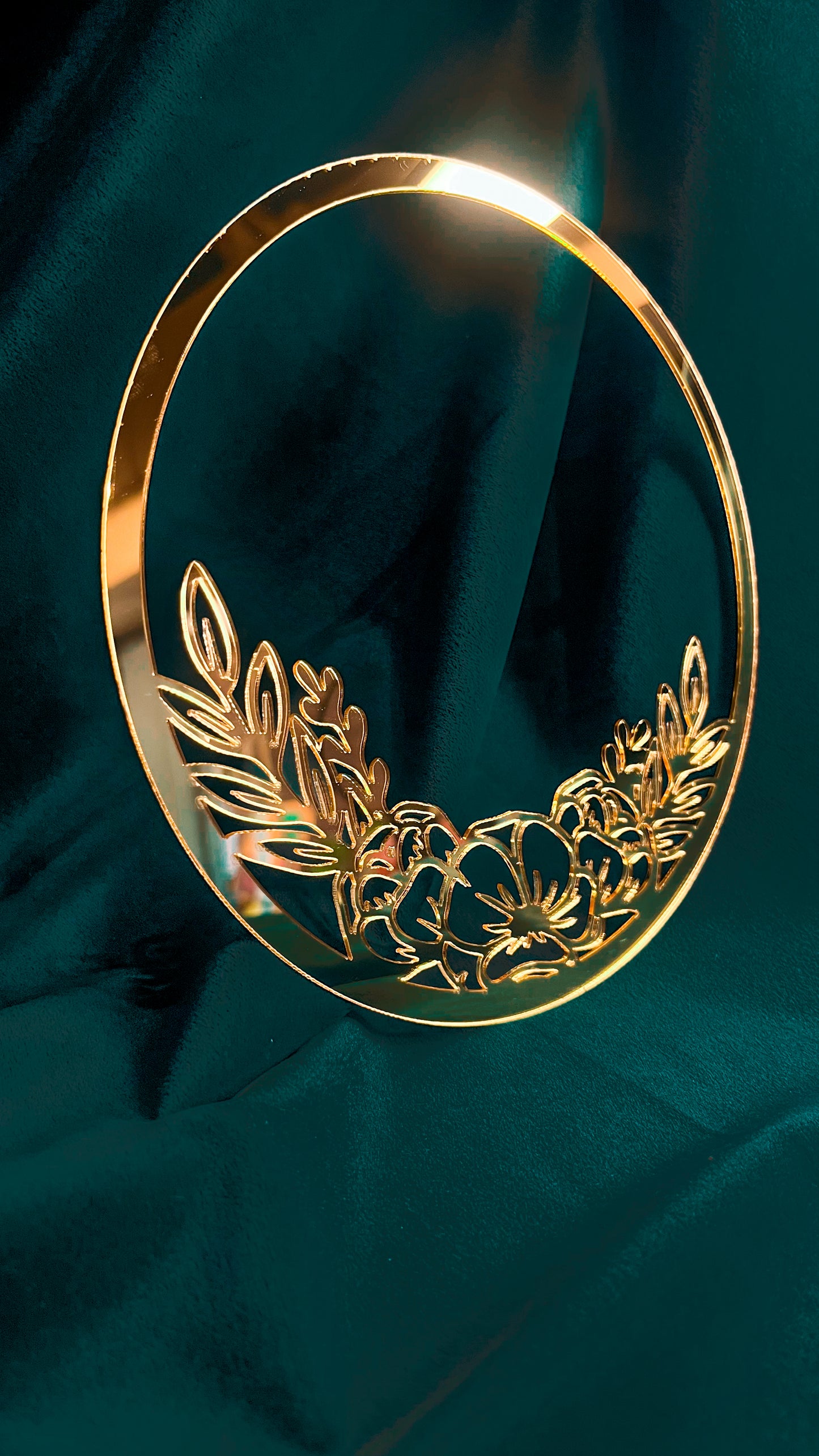 Acrylic flower ring 1