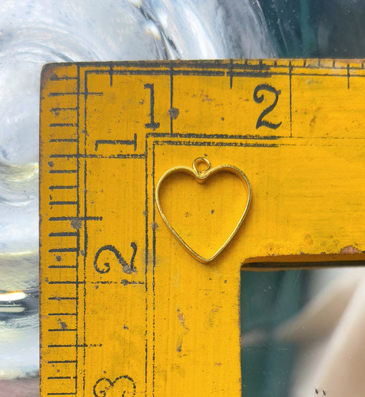 Golden Heart Shaped Bazel