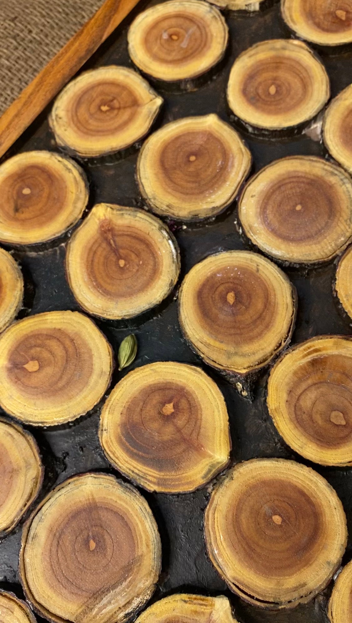 Mini Logs Square Table with Legs