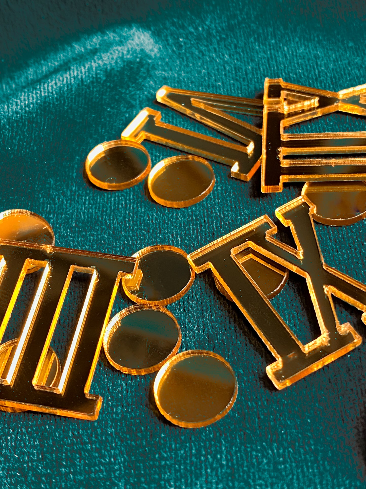 Roman Number + Dots Acrylic Cut Out