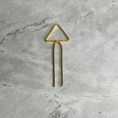 Triangle Gold Hairpin