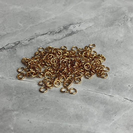 Jump Rings- Golden (50 Pieces)