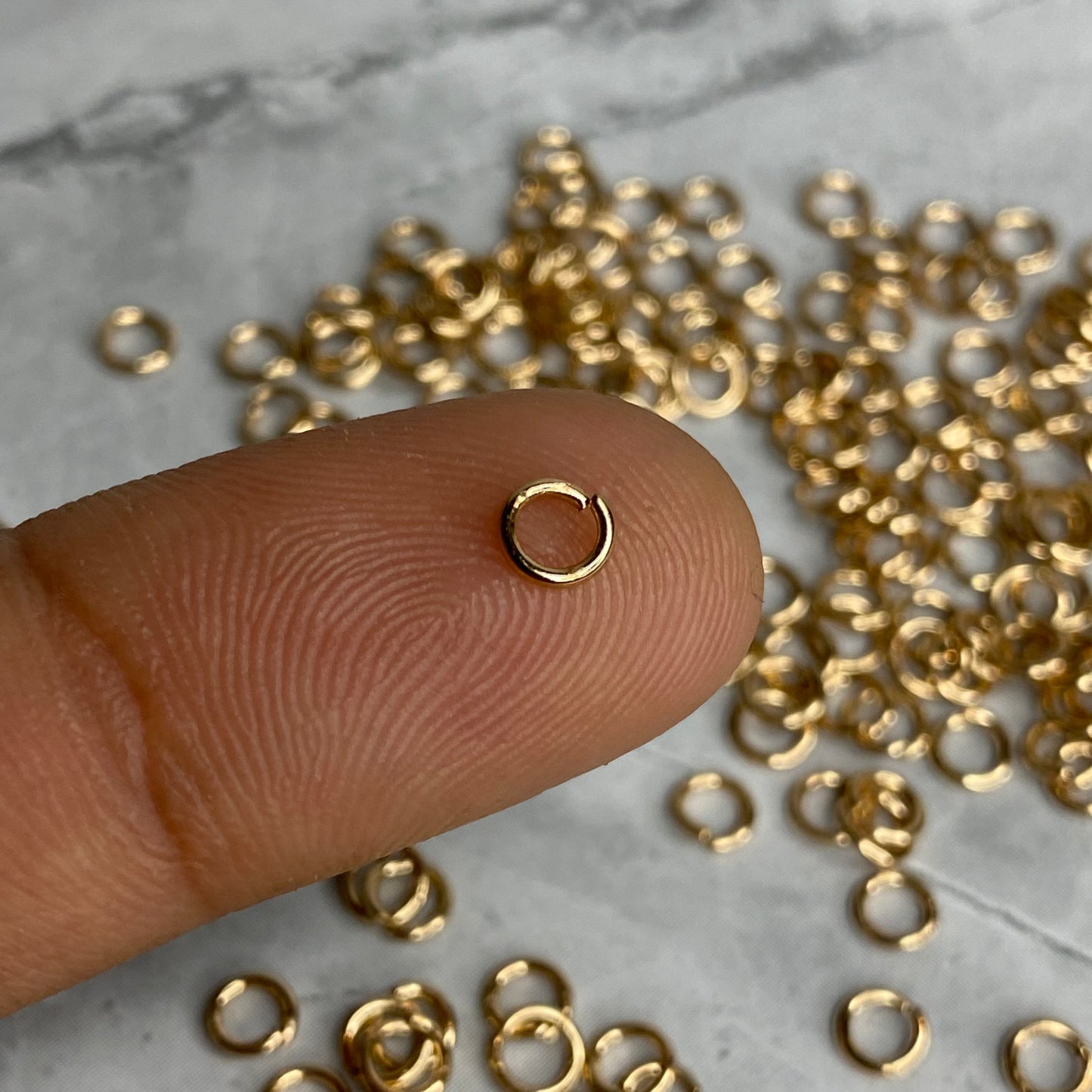 Jump Rings- Golden (50 Pieces)