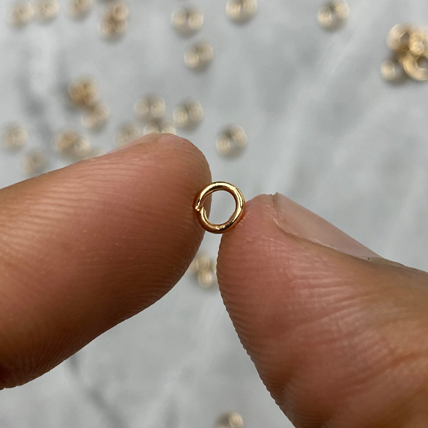 Jump Rings- Golden (50 Pieces)