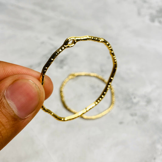 Golden Circular Hoops