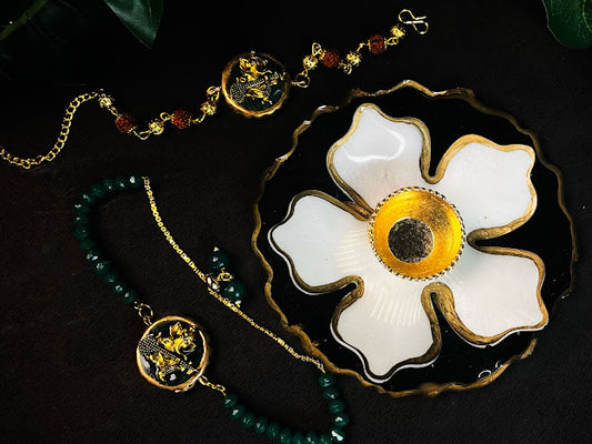 Green Ganesh Rakhi - DIY Kit