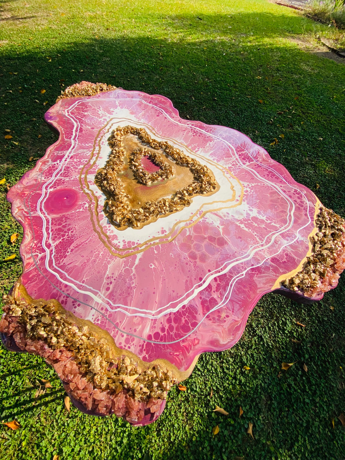 PURPLE GEODE DIY TABLE KIT