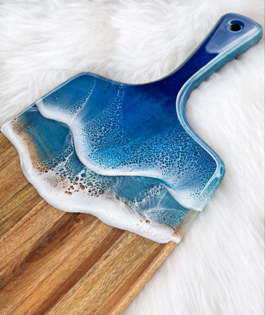 BEACH POUR WOODEN PLATTER KIT