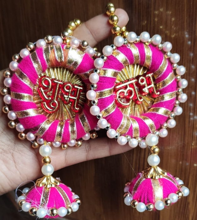 Rose Pearl - Shubh Labh Hangings - Set Of 10