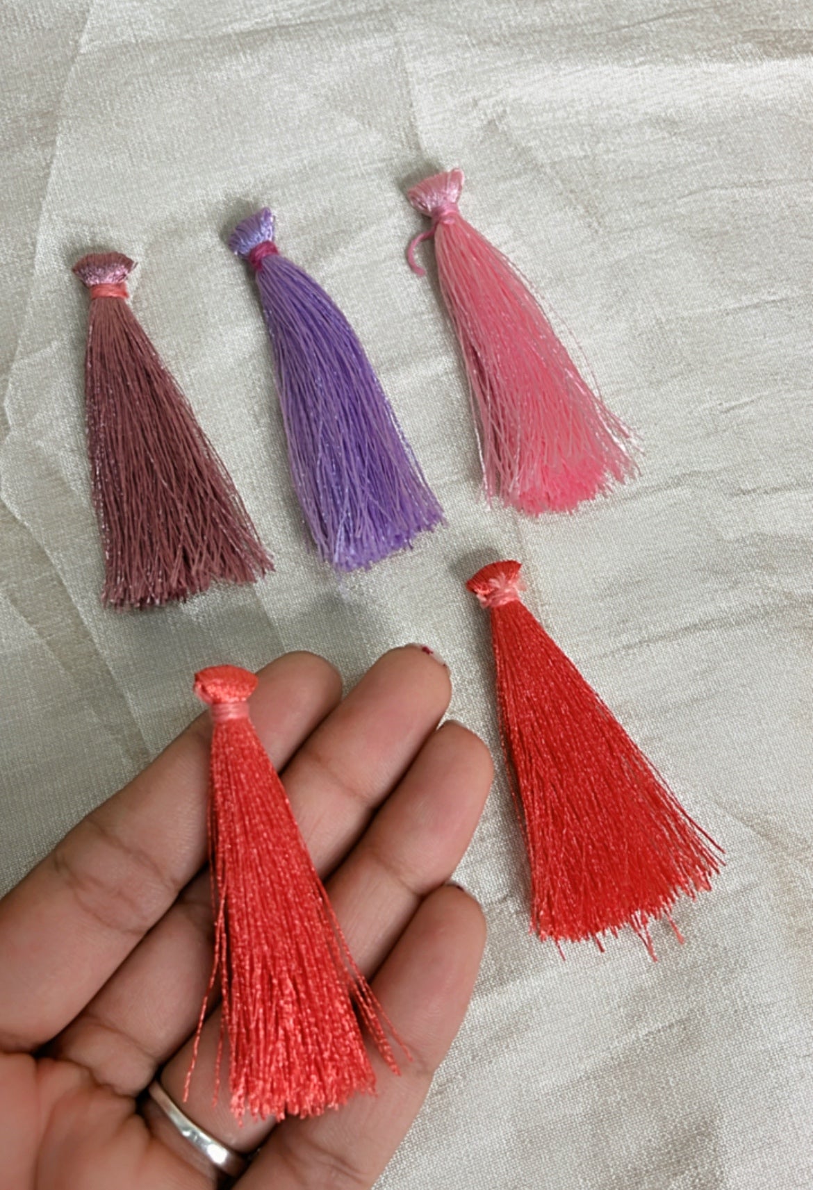 Multi-Colors Tassels - Set Of 5