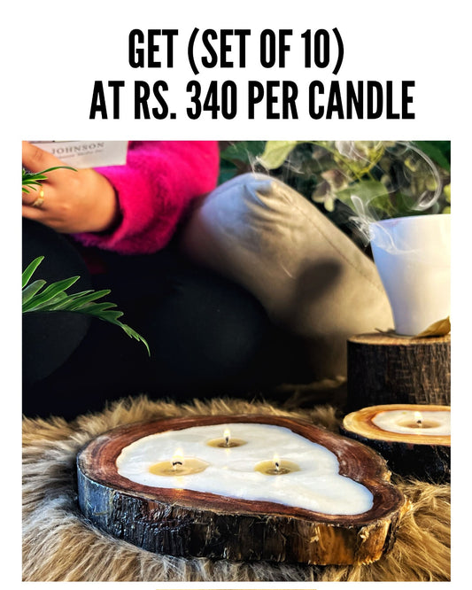 The Forest Slice Candle- DIY Kit (10 Candles)