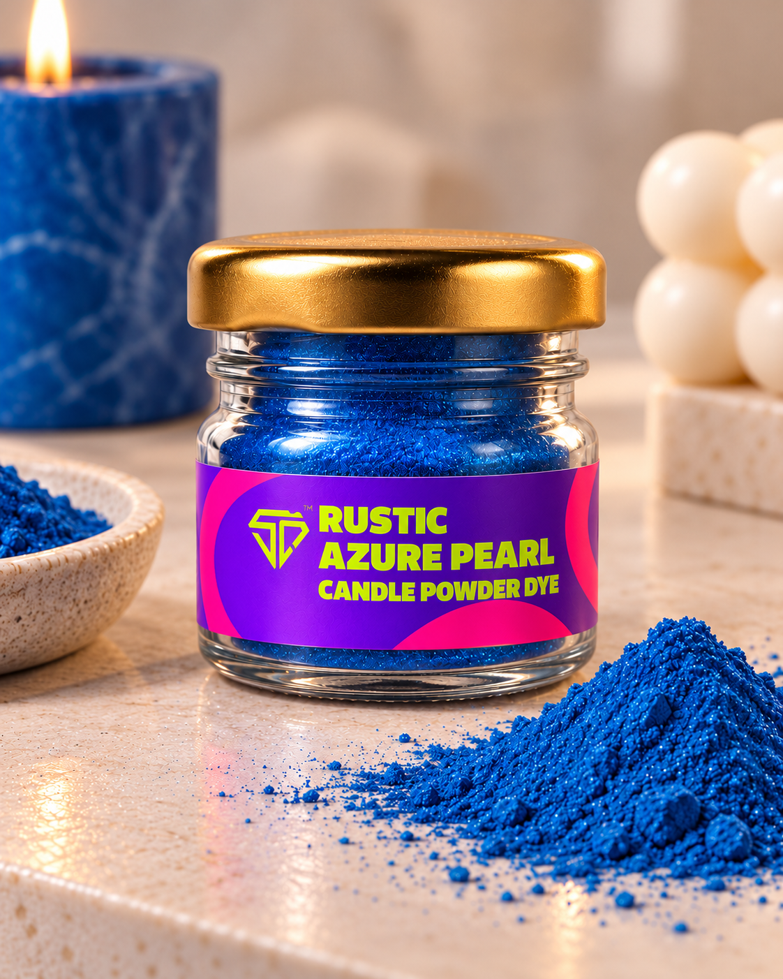 Rustic Azure Candle Powder Dye - 10g