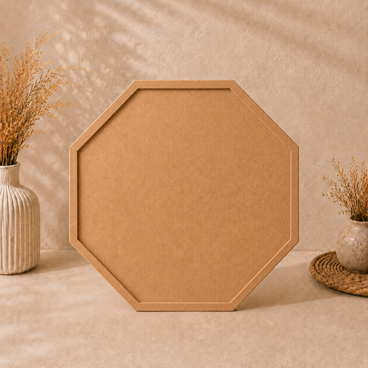 Octagon MDF Table w/Border