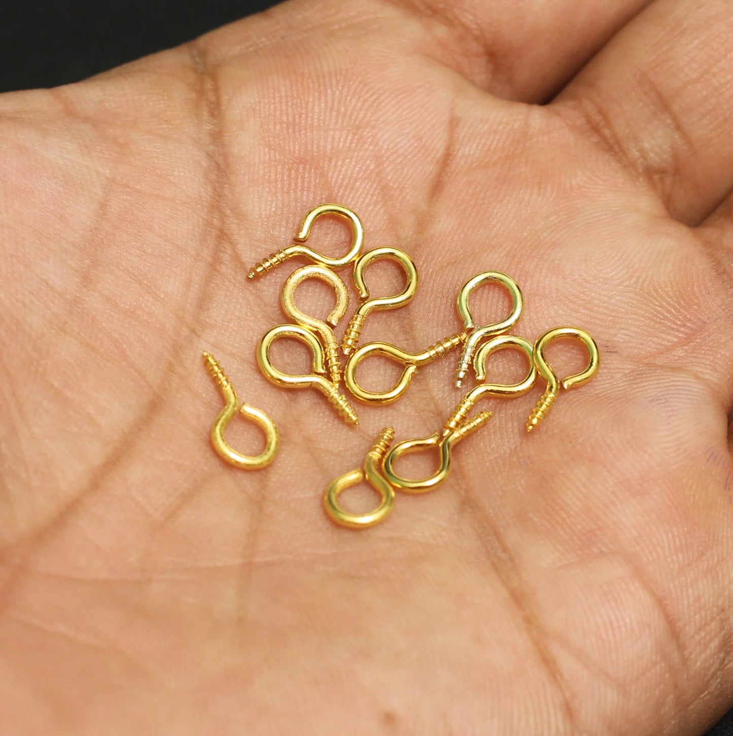 Eye Hooks Golden (pack of 25)