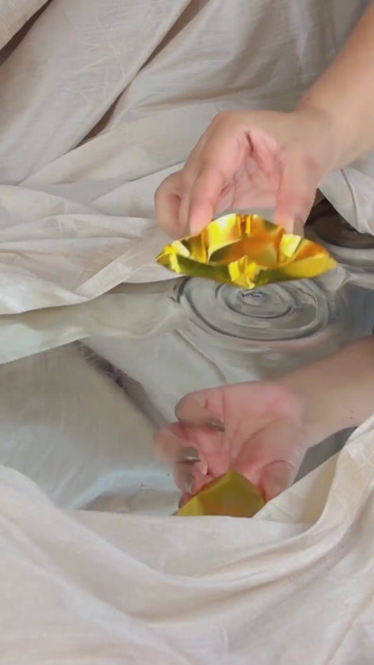 Luxe Leaf – Gold Plated Urli (Combo of 2)