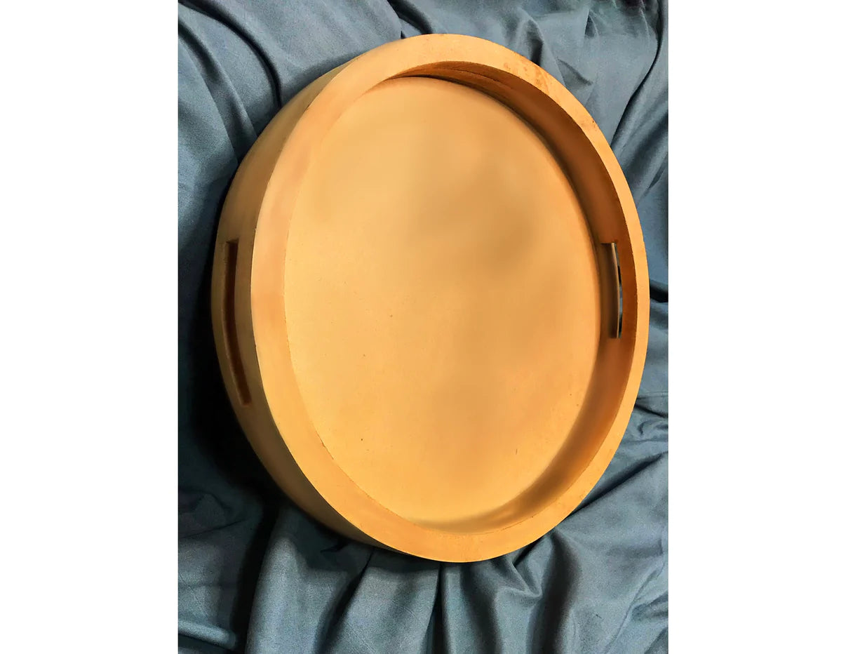 Round Wooden Tray - 16" Diameter
